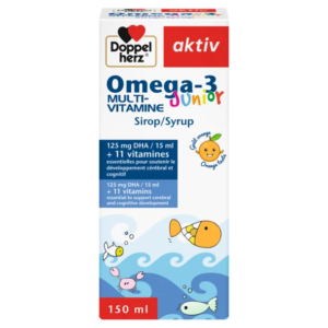 DOPPEL HERZ AKTIV OMEGA-3 JUNIOR MULTI VITAMINE 150ML