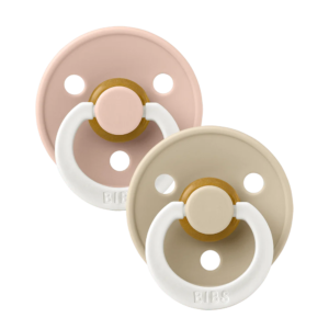 BIBS PACIFIER BLUSH GLOW VANILLA GLOW 2 SUCETTES