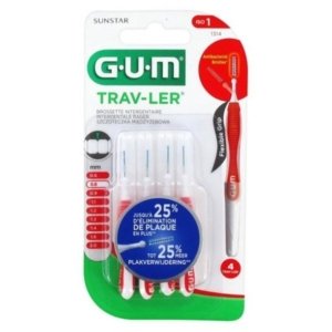 GUM TRAV-LER BROSSETTE INTERDENTALES ULTRA-FINE 0.8MM B4