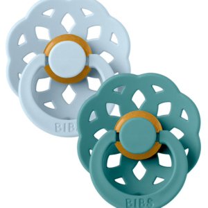 BIBS PACIFIER BOHEME BABY BLUE ISLAND SEA SIZE 2 B2