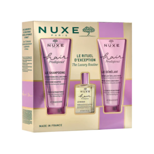 NUXE COFFRET HAIR PRODIGIEUX LE SHAMPOOING BRILLANCE 200ML + LE MASQUE AVANT SHAMPOOING 30ML + LE DEMEANT BRILLANCE 200ML