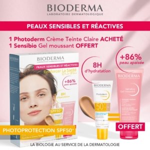 BIODERMA COFFRET PHOTODERM AR+ + SENSIBIO GEL MOUSSANT 100ML OFFERT