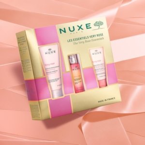 NUXE COFFRET NOEL LES ESSENTIELS VERY ROSE GELEE DE DOUCHE 100ML + EAU VOLUPTUEUSE 30ML + CREME MAINS 50ML