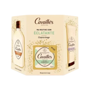 ROGE CAVAILLES COFFRET MA ROUTINE SOIN ECLATANTE CREME DE DOUCHE NOURRISSANTE 250ML + NETTOYANT VISAGE SOLIDE MASQUE ECLAT 70G + LE CORPS ET VISAGE CREME MIRACULEUSE 100ML